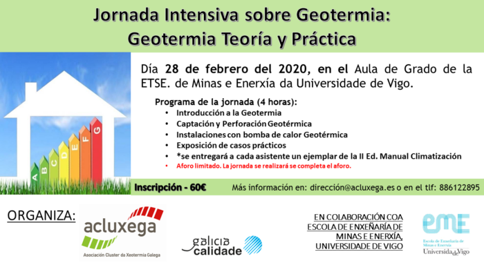 Lee más sobre el artículo <!--:es-->Jornada Intensiva sobre Geotermia: Teoría y Práctica Vigo 28 de Febrero 2020<!--:--><!--:GL-->XORNADA INTENSIVA SOBRE XEOTERMIA: TEORÍA E PRÁCTICA VIGO 28 DE FEBREIRO 2020